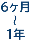 6ヶ月〜1年